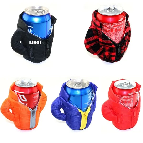 The Puffy Jacket Insulated 12 oz Can Cooler