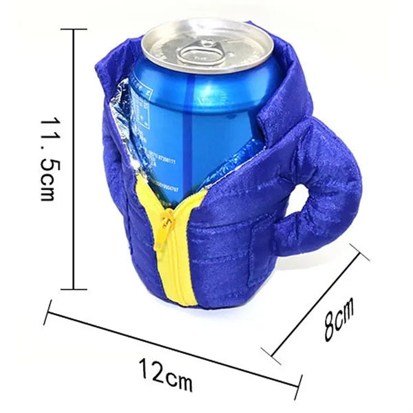 The Puffy Jacket Insulated 12 oz Can Cooler