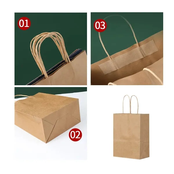 Matte Color Paper Shopper Bag (8 1/4" X 4 5/16" X 10 5/8")