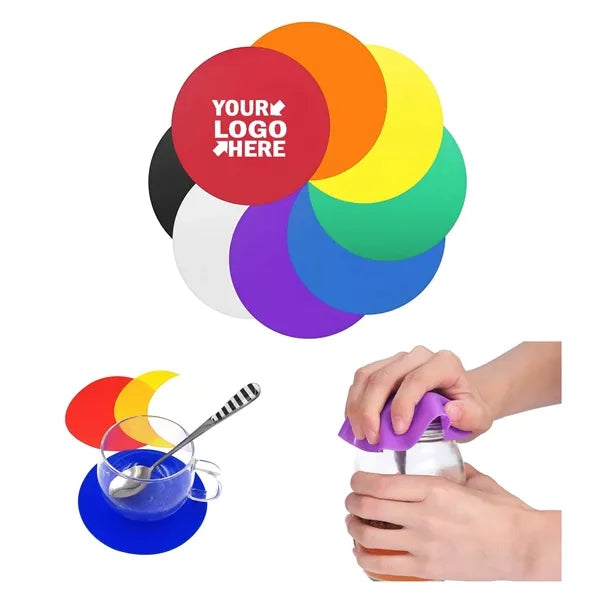 Silicone Cup Mat Glass Coasters Jar Gripper Pads