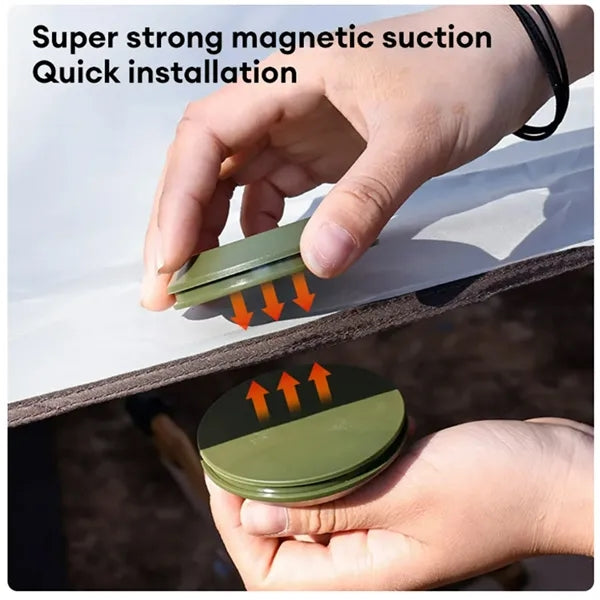 2 4/5" ABS Camping Hiking Tents Hanging Strong Magnetic Hook