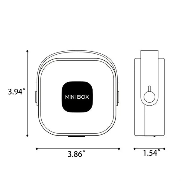 Plastic Portable Data Cable Organizer Case