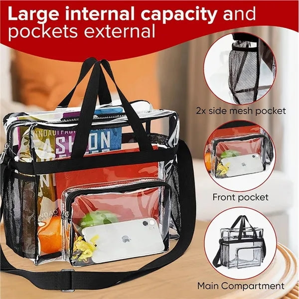 Stadium Approved See Through Clear Tote Bag