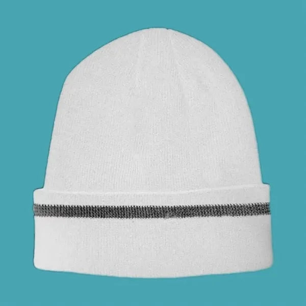 Acrylic Reflective Knitted Cuffed Safety Beanie