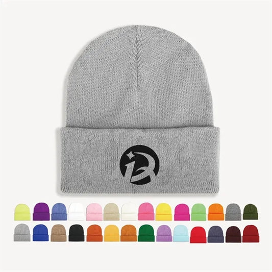 Acrylic Knitted Cuffed Beanie