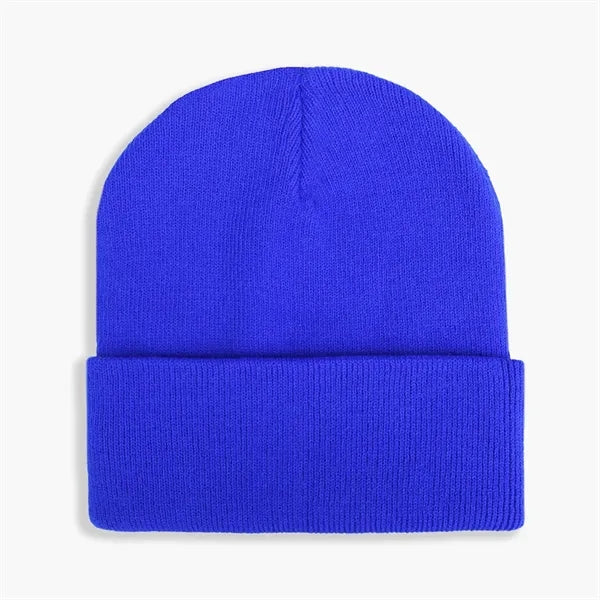 Acrylic Knitted Cuffed Beanie
