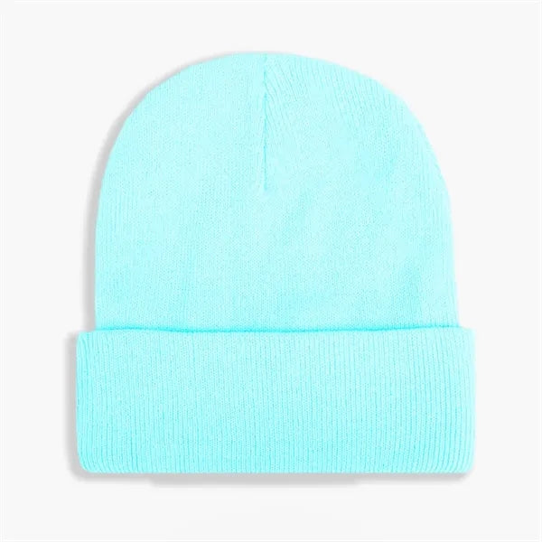 Acrylic Knitted Cuffed Beanie