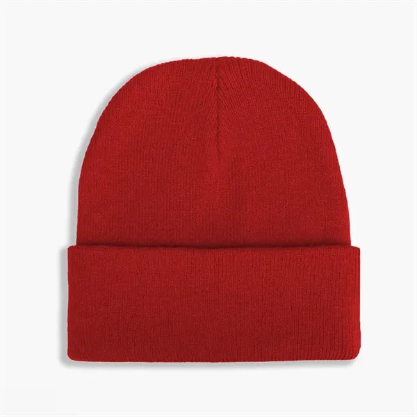 Acrylic Knitted Cuffed Beanie