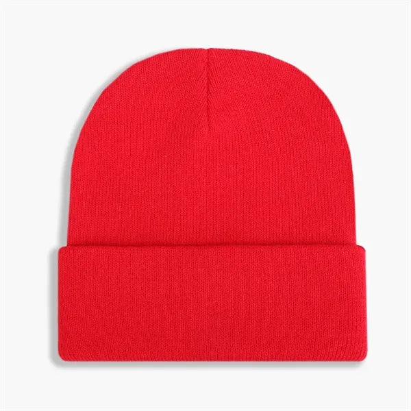 Acrylic Knitted Cuffed Beanie