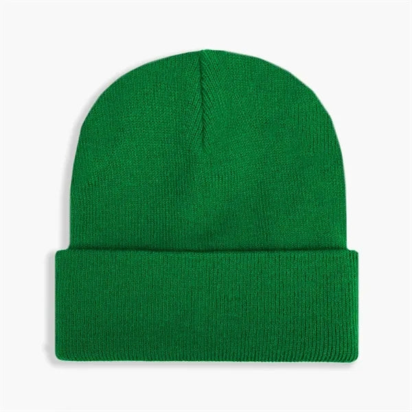 Acrylic Knitted Cuffed Beanie