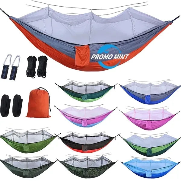 Portable Camping Hammock With Mosquito Net For Outdoor Use