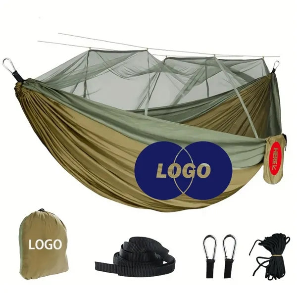 Portable Camping Hammock With Mosquito Net For Outdoor Use