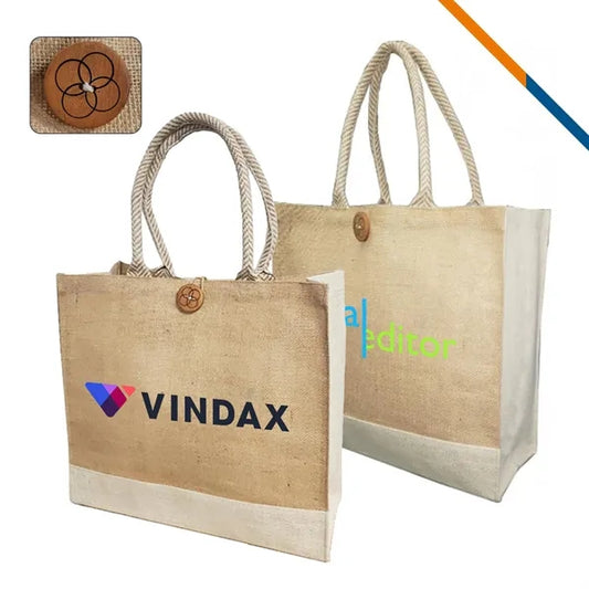 Norton Laminated Jute Tote Bag