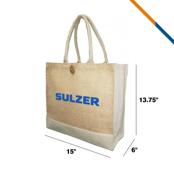 Norton Laminated Jute Tote Bag