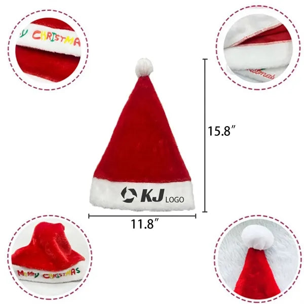 Christmas Plush Soft Santa Hat