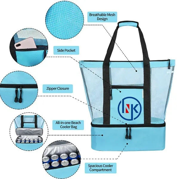 Mesh Tote Bags with Cooler