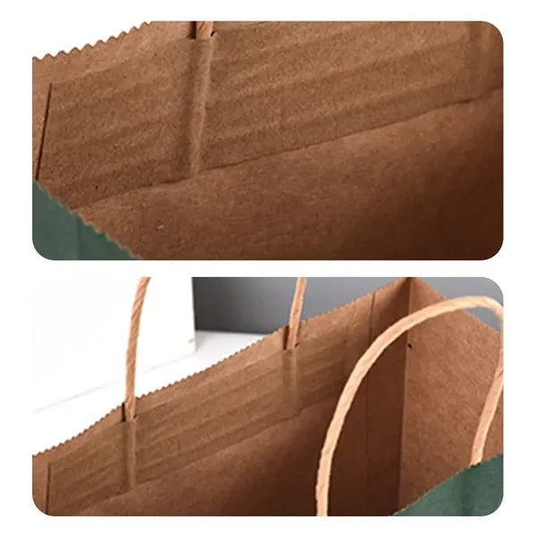 Colorful Kraft Paper Takeout Tote Bag