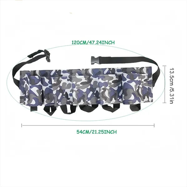 6 Pack Adjustable Camouflage Beer Holster Belt