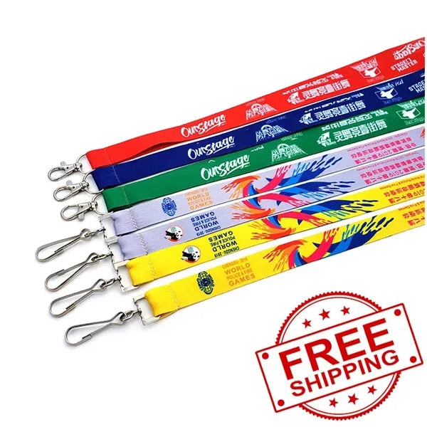 Dye Sublimation Double Ended Lanyard w/ hook