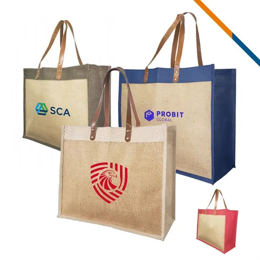 Nepeta Laminated Jute Tote Bag