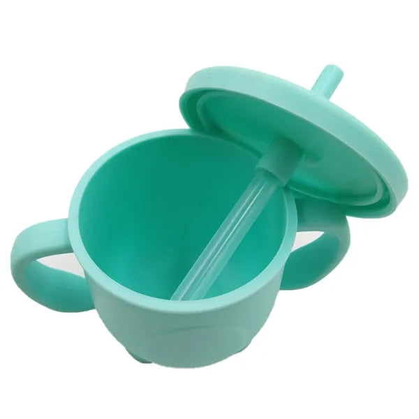 Silicone Drinking Training Straw Cup