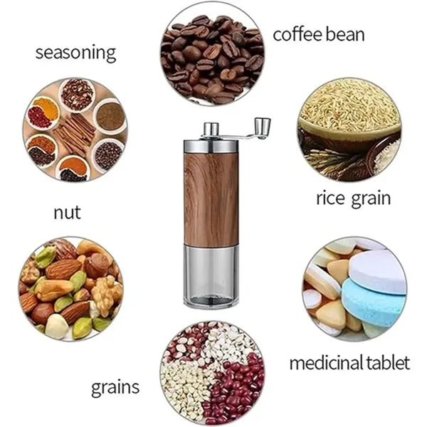 Manual Portable Adjustable Easy Clean Mill Coffee Grinders