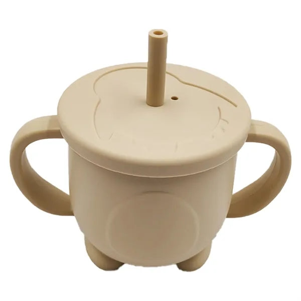 Silicone Drinking Training Straw Cup