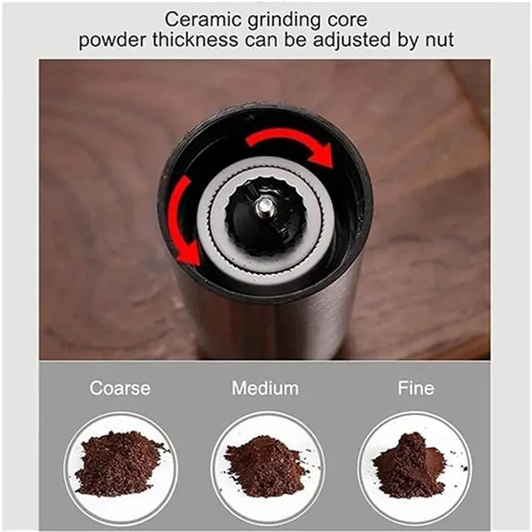 Manual Portable Adjustable Easy Clean Mill Coffee Grinders