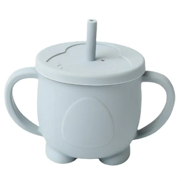 Silicone Drinking Training Straw Cup