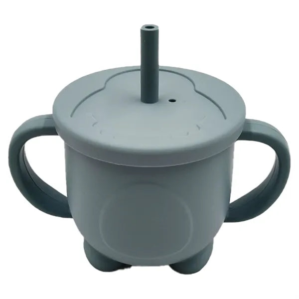Silicone Drinking Training Straw Cup