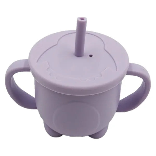 Silicone Drinking Training Straw Cup