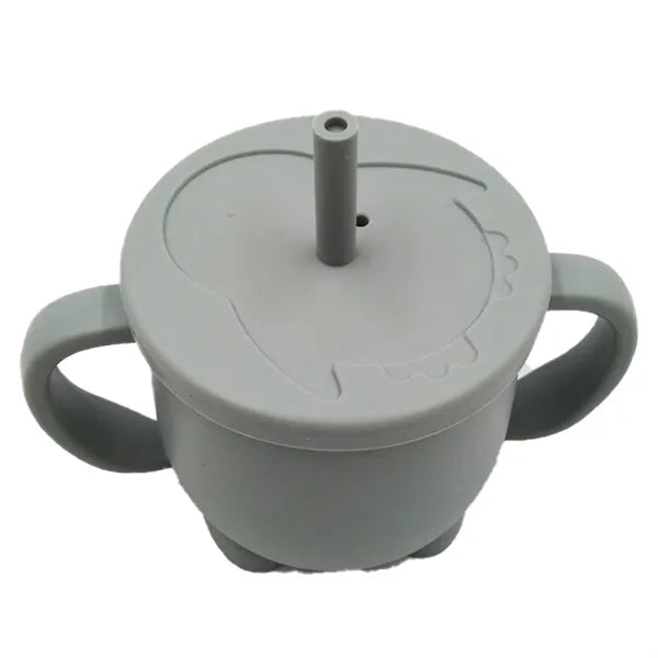 Silicone Drinking Training Straw Cup