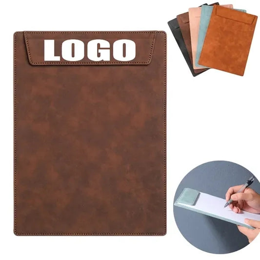 PU Leather A4 Business Hotel Magnet ClipBoard & Writing Pad
