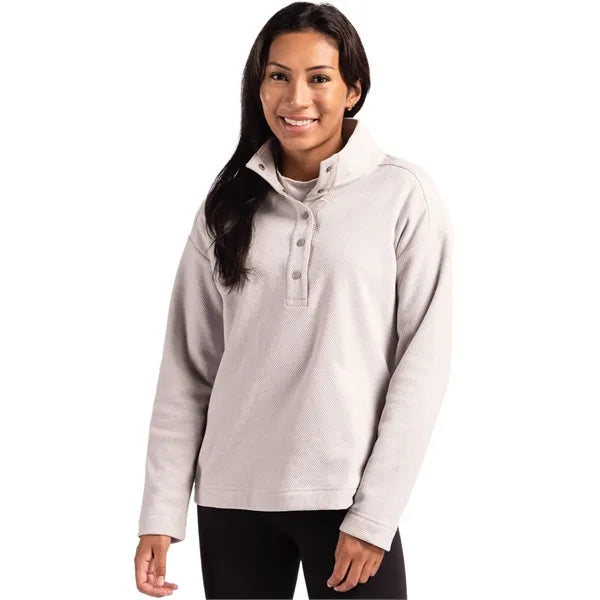 Cutter & Buck Hunts Point Recycled Fleece Womens Hybrid S...