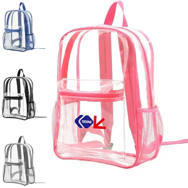 Outdoor Sports Waterproof Clear Transparent Pvc Backpack