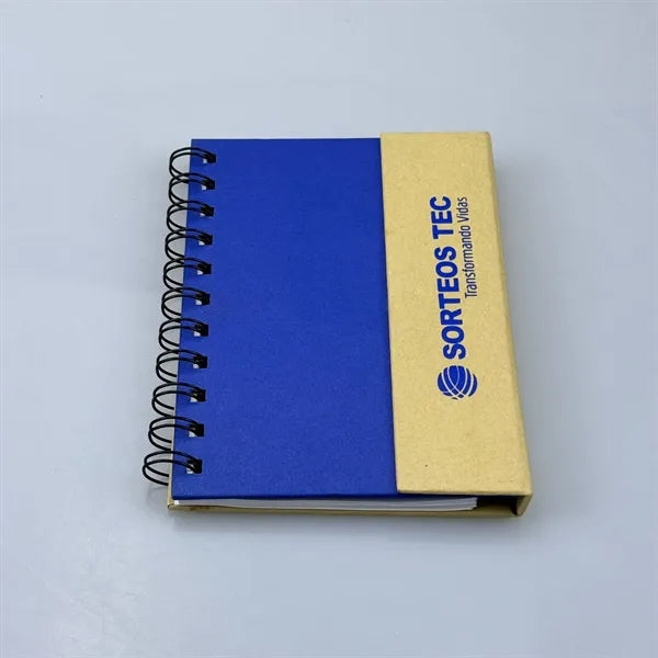 Eco-Recycled Magnetic Journal With Sticky Notes And Flags