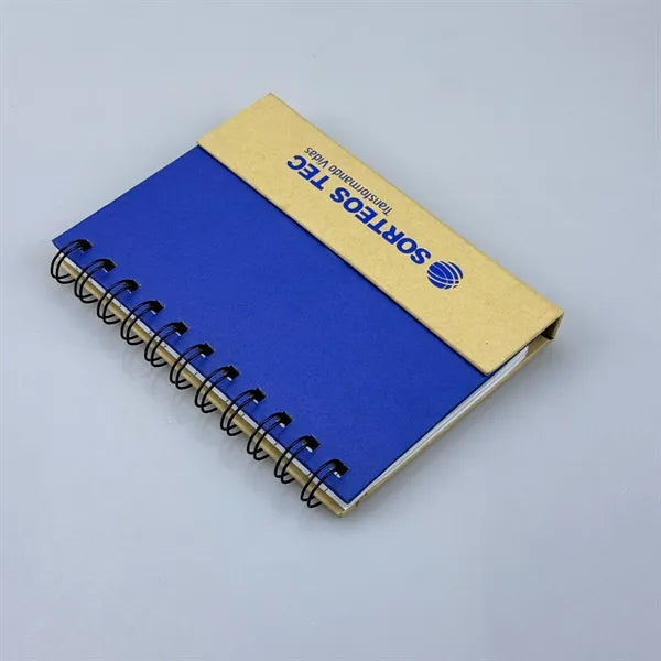 Eco-Recycled Magnetic Journal With Sticky Notes And Flags