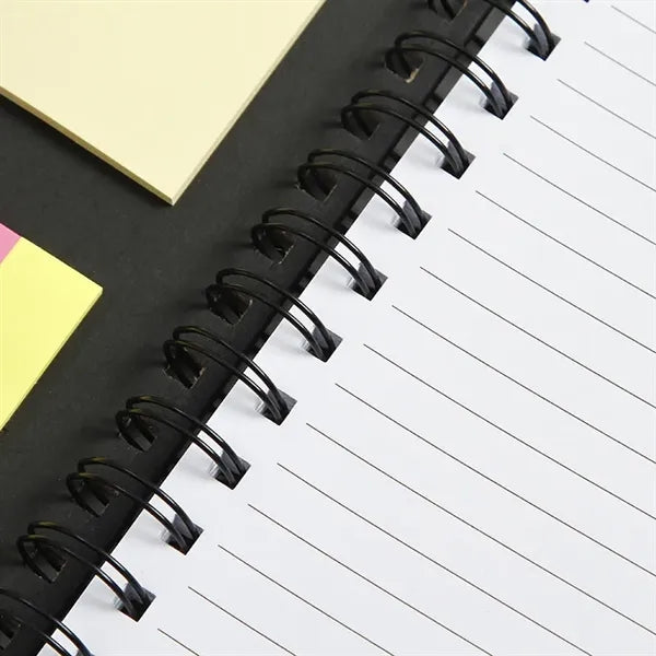 Eco-Recycled Magnetic Journal With Sticky Notes And Flags