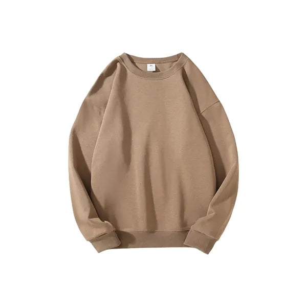 Adult Crew Neck Pullover Cotton Sweatshirt