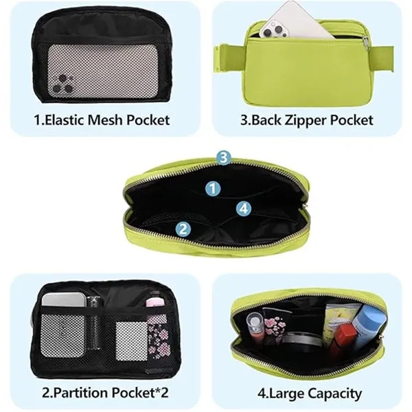 Unisex Crossbody Fanny Pack with Adjustable Strap