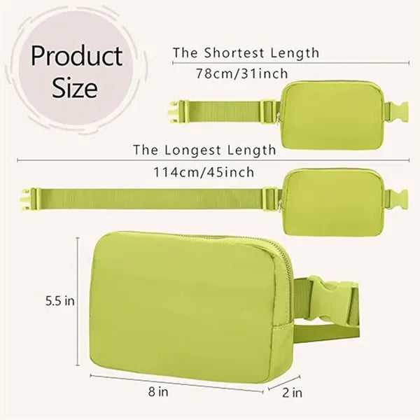 Unisex Crossbody Fanny Pack with Adjustable Strap