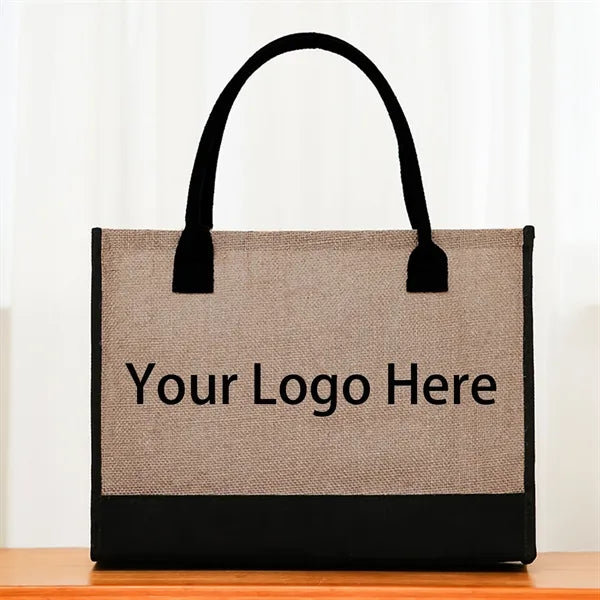 Women's Jute Tote Bag Adjustable Strap Bridesmaid Gift