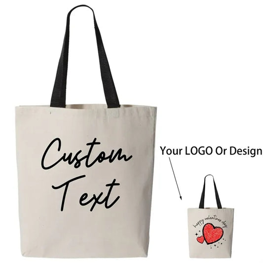 Bulk Tote Bag Custom Text Business Gifts