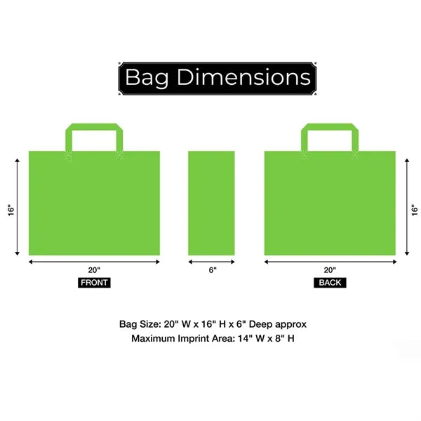 Non-woven Printed Tote Bags Large Grocery