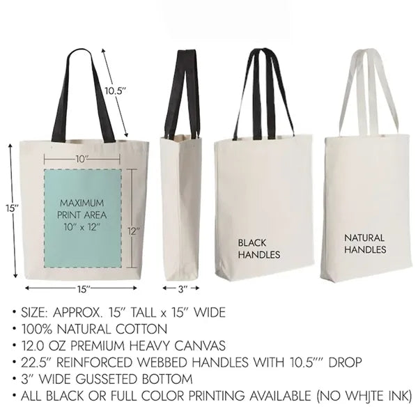 Durable Canvas Tote Bags Buisness Gifts