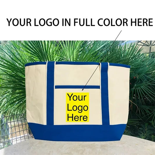 Printed Bags with Logo Large Shopping Tote Gifts