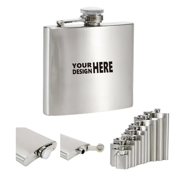 6 oz Stainless Steel Pocket Hip Flask Wine Pot