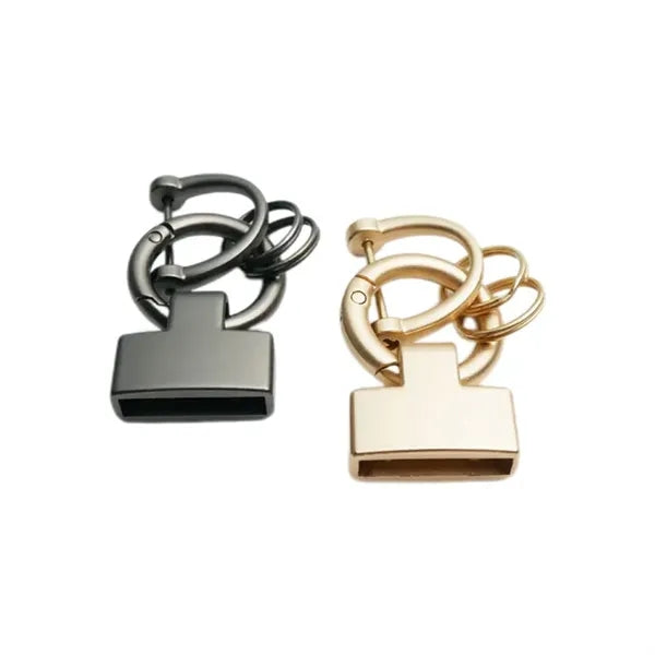 T-Type Keychain Horseshoe Buckle Spring Ring Three-piece set