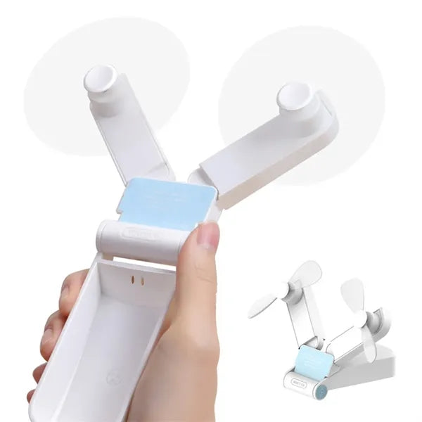 Portable Usb Charging Dual Head Foldable Mini Fan