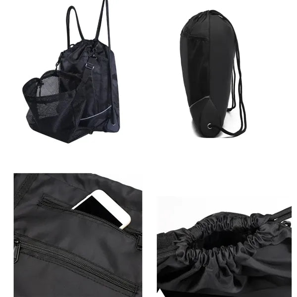 Portable Basketball Pull Rope Backpack